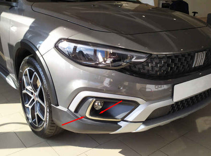 Stainless Steel Fog Light Trims for Fiat Tipo Cross 2021- - image 1