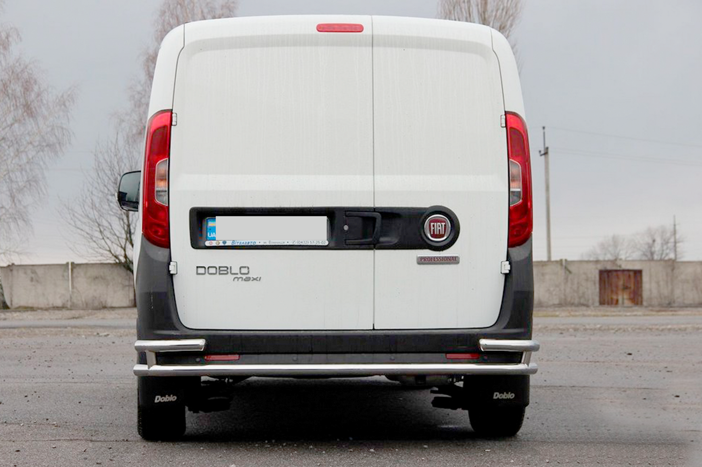 Rear Bar AK005/2-Double (Stainless Steel) for Fiat Doblo II 2010-2022 - image 4