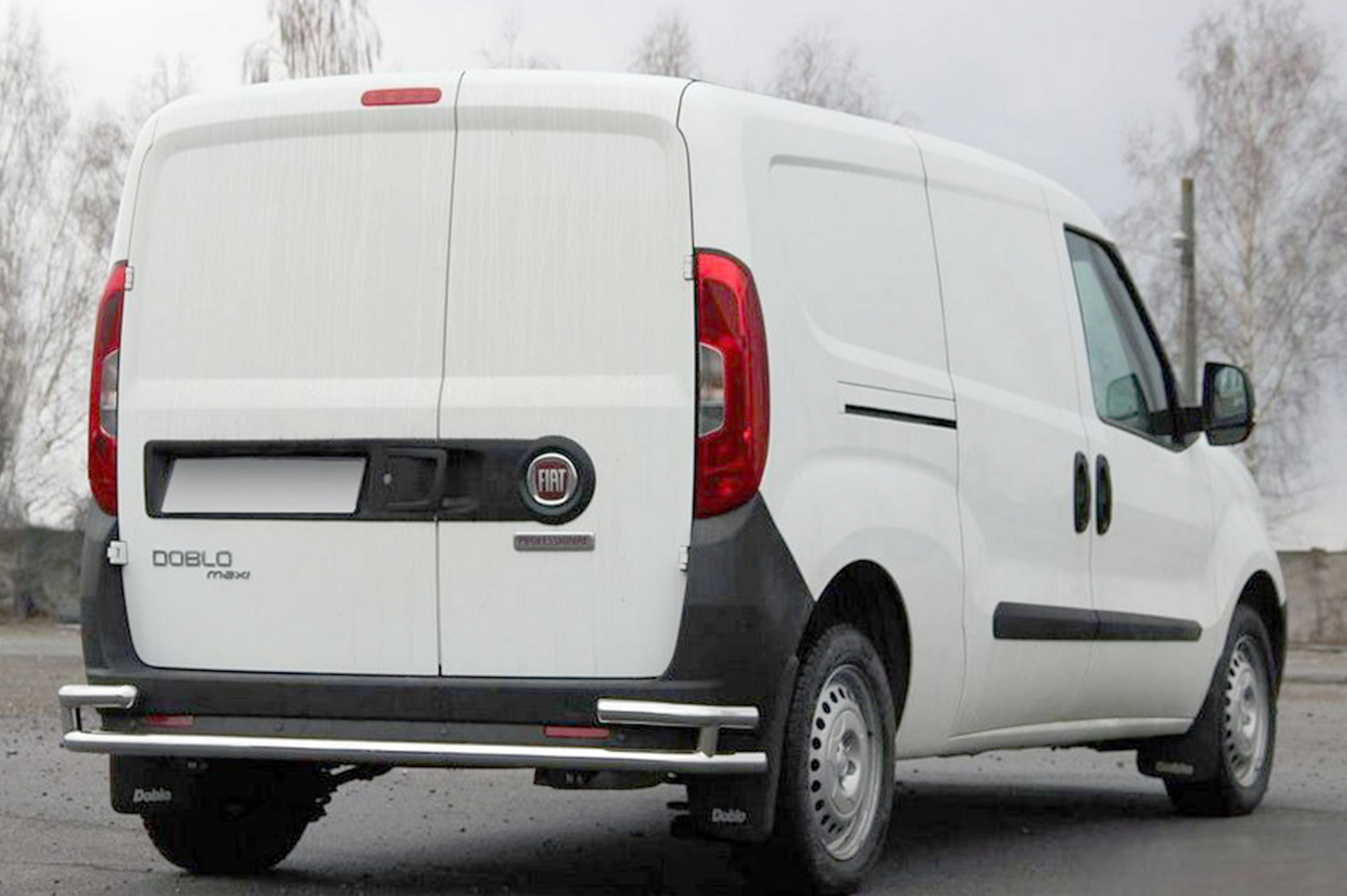Rear Bar AK005/2-Double (Stainless Steel) for Opel Combo 2012-2018 - image 1