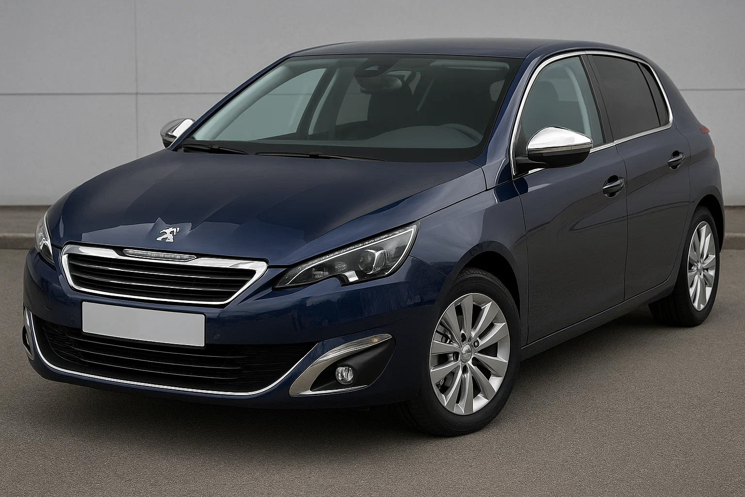 Mirror Covers (2 pcs, Stainless Steel) for Peugeot 308 2014-2021 - image 3