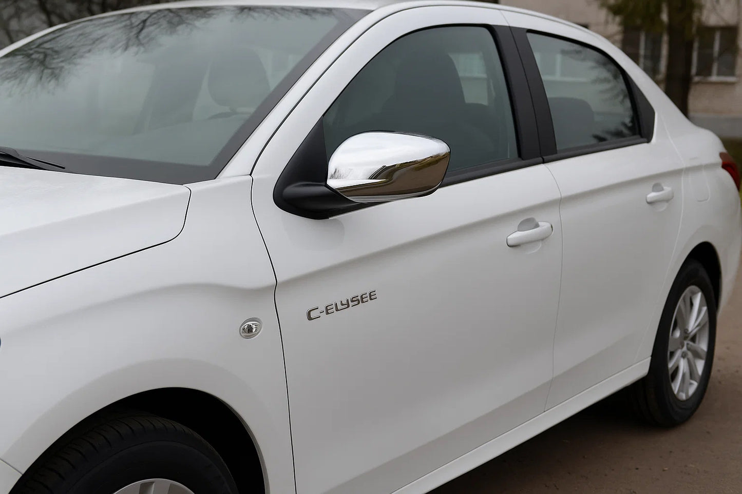 Mirror Covers (2 pcs, Stainless Steel) for Citroen C-Elysee 2013-2022 - image 1