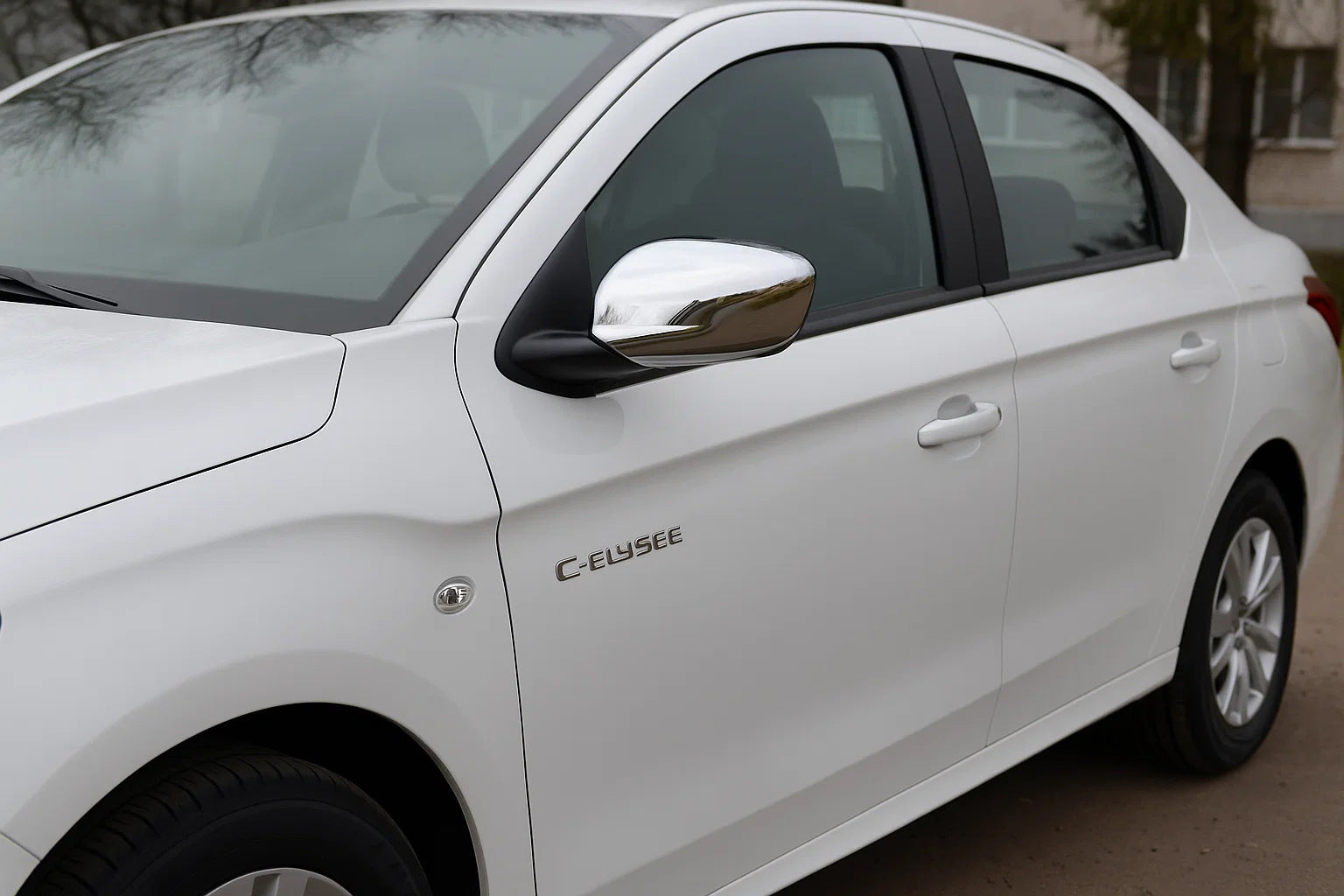 Mirror Covers (2 pcs, Stainless Steel) for Citroen C-Elysee 2013-2022 - image 1