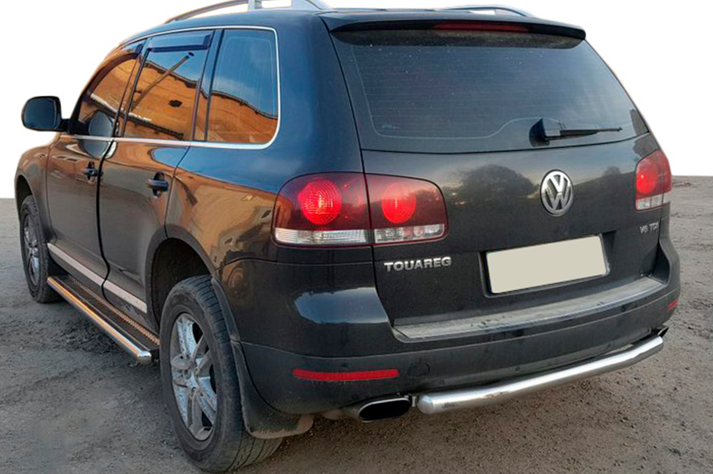 Rear Guard AK002 (2 pcs, stainless steel) for Volkswagen Touareg 2002-2010 - image 3