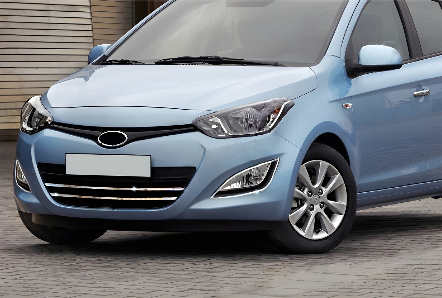 Chrome Fog Light Covers (2 pcs, Stainless Steel) for Hyundai I-20 2012-2014 - image 1