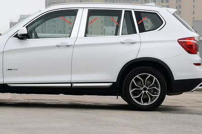 Stainless Steel Door Pillar Covers for BMW X3 F-25 2011-2018 - image 1