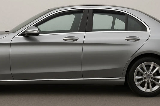 In-Channel Wind Deflectors Niken Luxury (4 pcs) for Mercedes C-сlass W205 2014-2021 - image 1