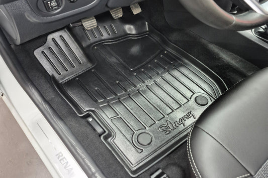Stingray 3D Rubber Floor Mats (5 pcs, Polyurethane) for Renault Logan II 2013-2022 - image 1