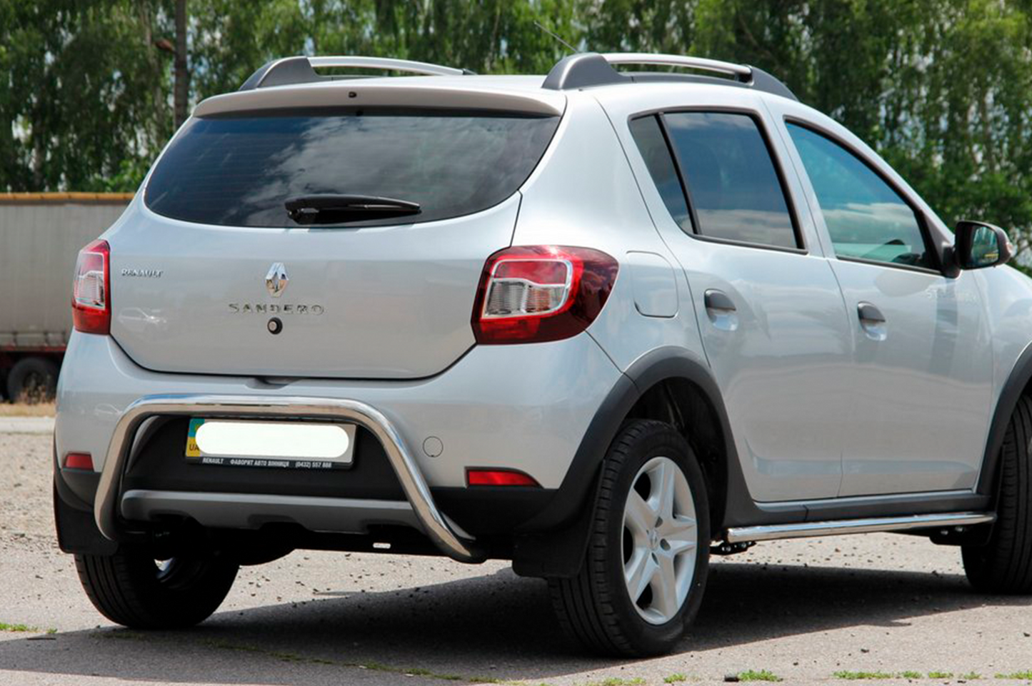 Rear Bar AK007 (Stainless Steel) for Dacia Sandero 2013-2020 - image 4