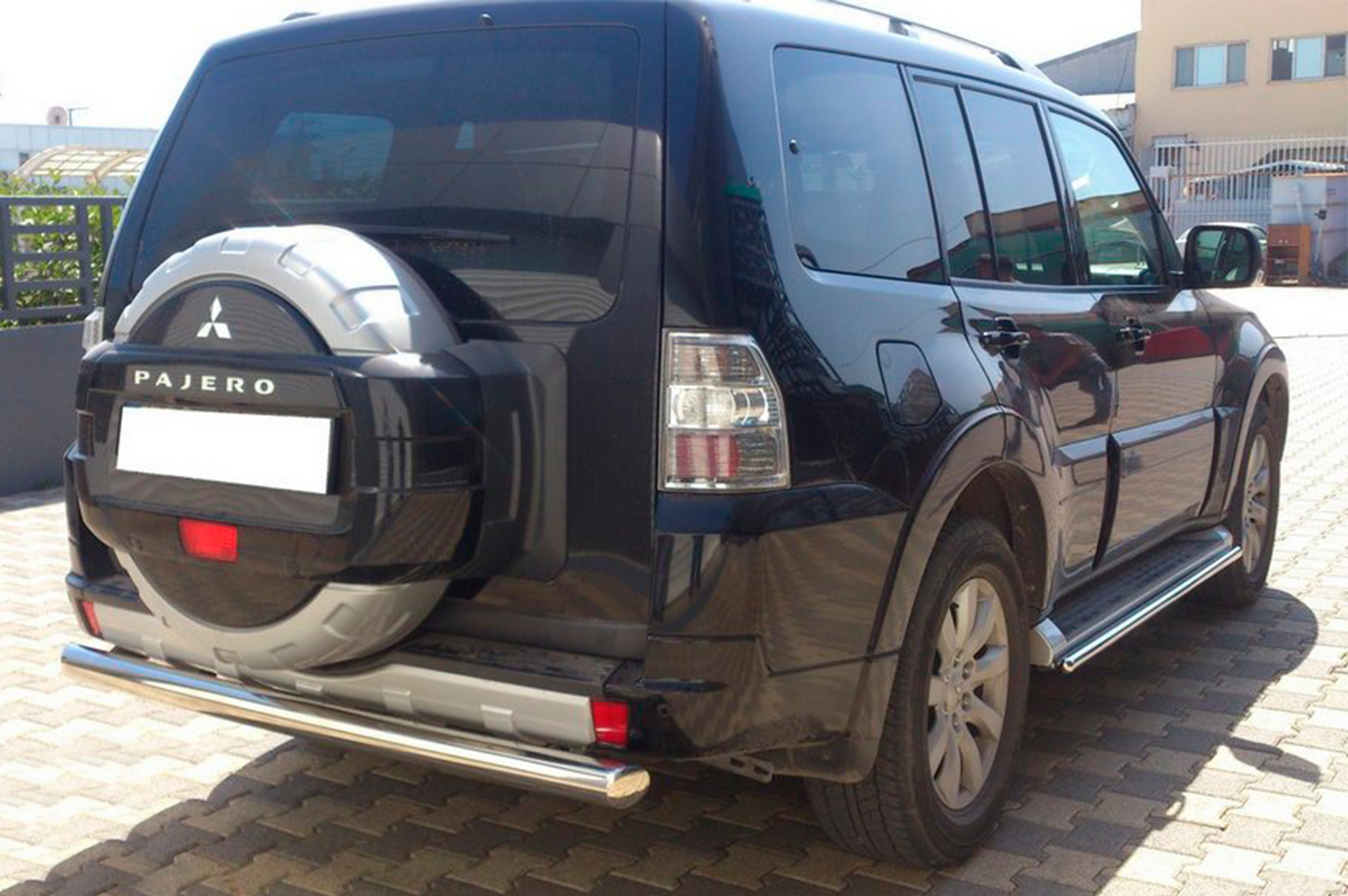 Rear Bar AK002 (Stainless Steel) for Mitsubishi Pajero Wagon III 1999-2006 - image 3