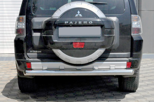 Rear Bar AK002 (Stainless Steel) for Mitsubishi Pajero Wagon III 1999-2006 - image 1