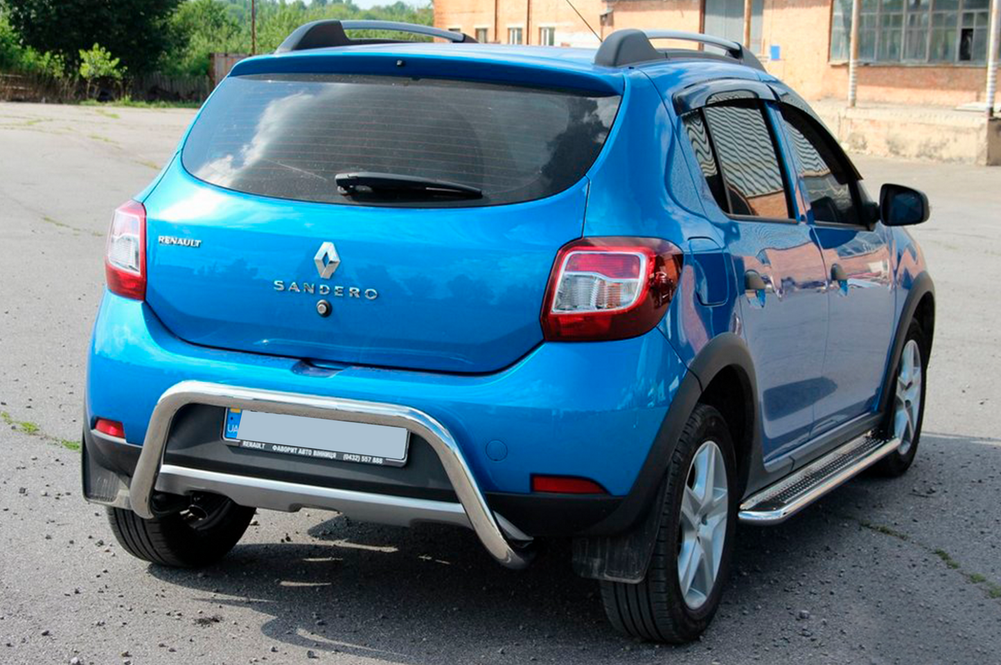 Rear Bar AK007 (Stainless Steel) for Dacia Sandero 2013-2020 - image 2