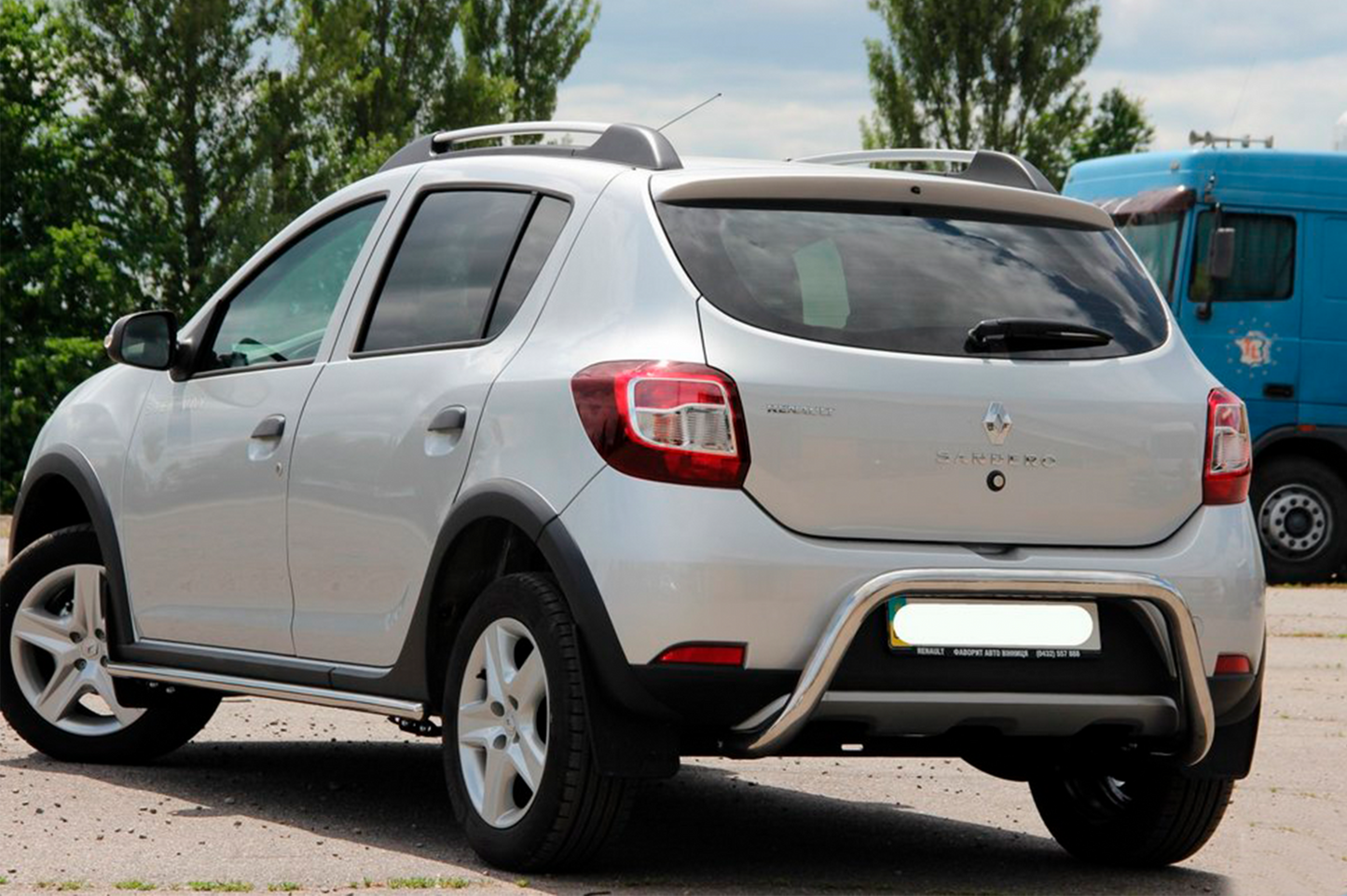 Rear Bar AK007 (Stainless Steel) for Renault Sandero 2013-2022 - image 4