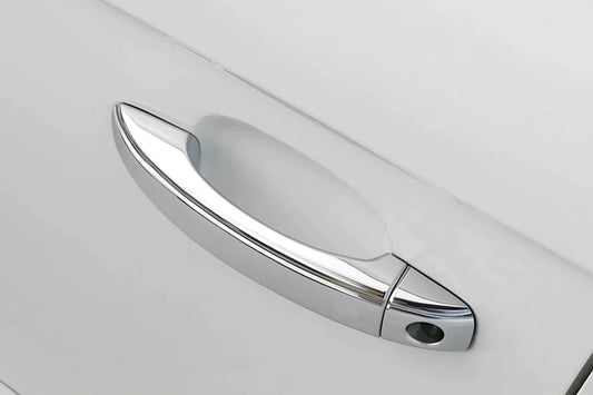 Chrome door handle covers without buttons (4 pcs, stainless steel) for Audi Q5 2008-2017 - image 1