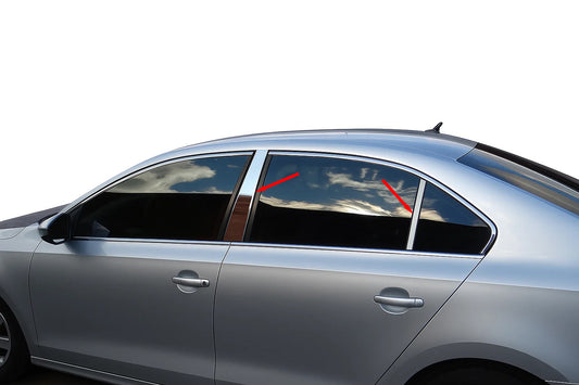 Stainless Steel Door Pillar Trim for Volkswagen Jetta 2011-2018 - image 1