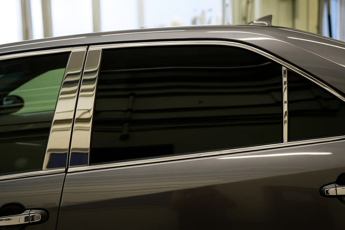 Stainless Steel Door Pillar Trim (6 pcs) for Mercedes E-сlass W210 1995-2002 - image 3