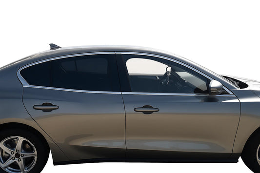 Upper window trim OmsaLine HB, SD (4 pcs, stainless steel) for Ford Focus IV 2018- - image 1