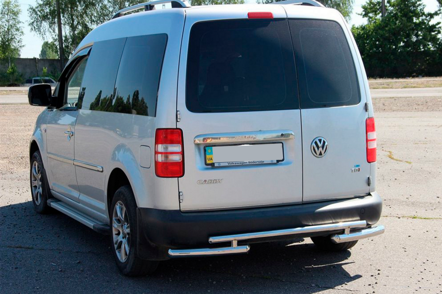 Rear Bar AK003-2 (2 pcs, stainless steel) for Volkswagen Caddy 2004-2010 - image 4