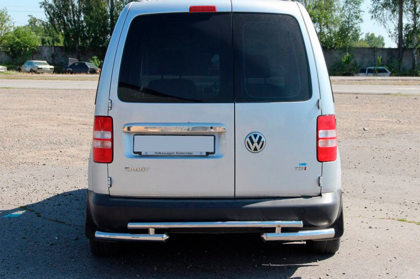 Rear Bar AK003-2 (2 pcs, stainless steel) for Volkswagen Caddy 2004-2010 - image 3