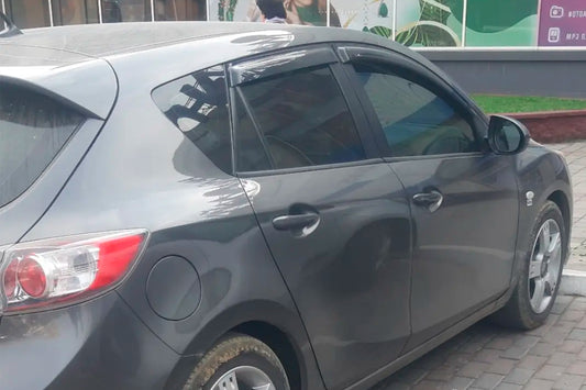 Window Deflectors HB (4 pcs, HIC) for Mazda 3 2009-2013 - image 1