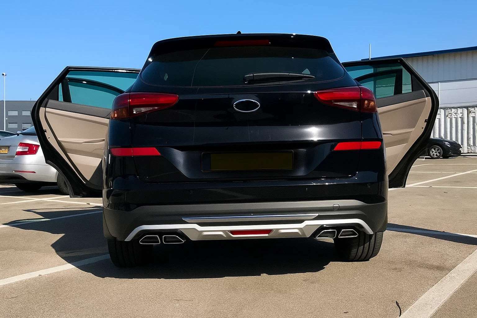 Front and Rear Bumper Extensions 2019+ (2 pcs) for Hyundai Tucson TL 2016-2021 - image 2