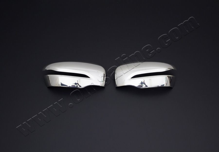Mirror Covers (2 pcs, Stainless Steel) for Mercedes X class 2017-2020 - image 1