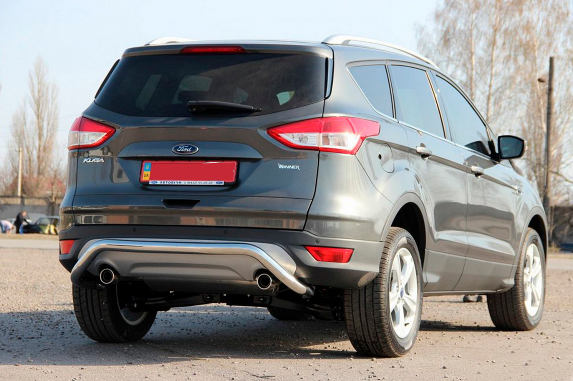 Rear Bar AK007 (Stainless Steel) for Ford Kuga 2008-2013 - image 2