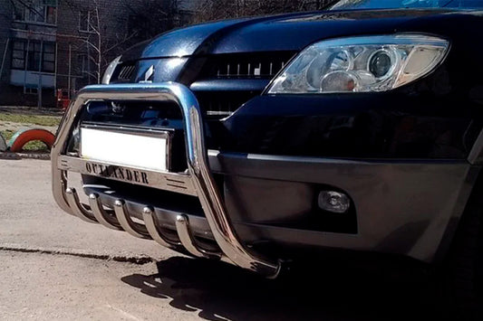 Bull Bar WT004 (Stainless Steel) for Mitsubishi Outlander 2001-2006 - image 2