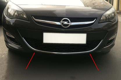 Front bumper protector OmsaLine (stainless steel) for Opel Astra J 2009-2015 - image 1