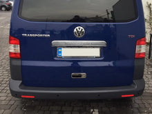 Chrome trim above license plate for tailgate (with lettering, stainless steel) for Volkswagen T5 Transporter 2003-2010 - image 1