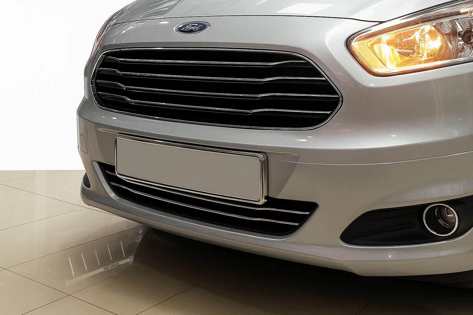 Stainless Steel Bumper Protectors (2014-2018, 2 pcs) for Ford Courier 2014-2023 - image 1