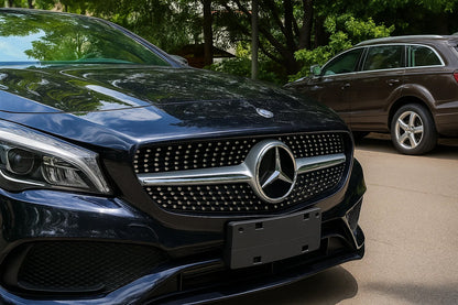 Front Grille (2013-2016, Diamond Silver) for Mercedes CLA C117 2013-2019 - image 1