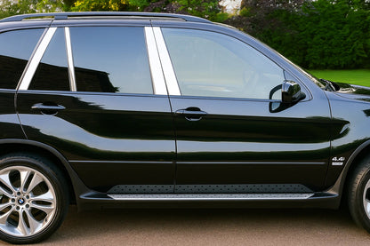 Stainless Steel Door Pillar Trim (8 pcs) for BMW X5 E-53 1999-2006 - image 2