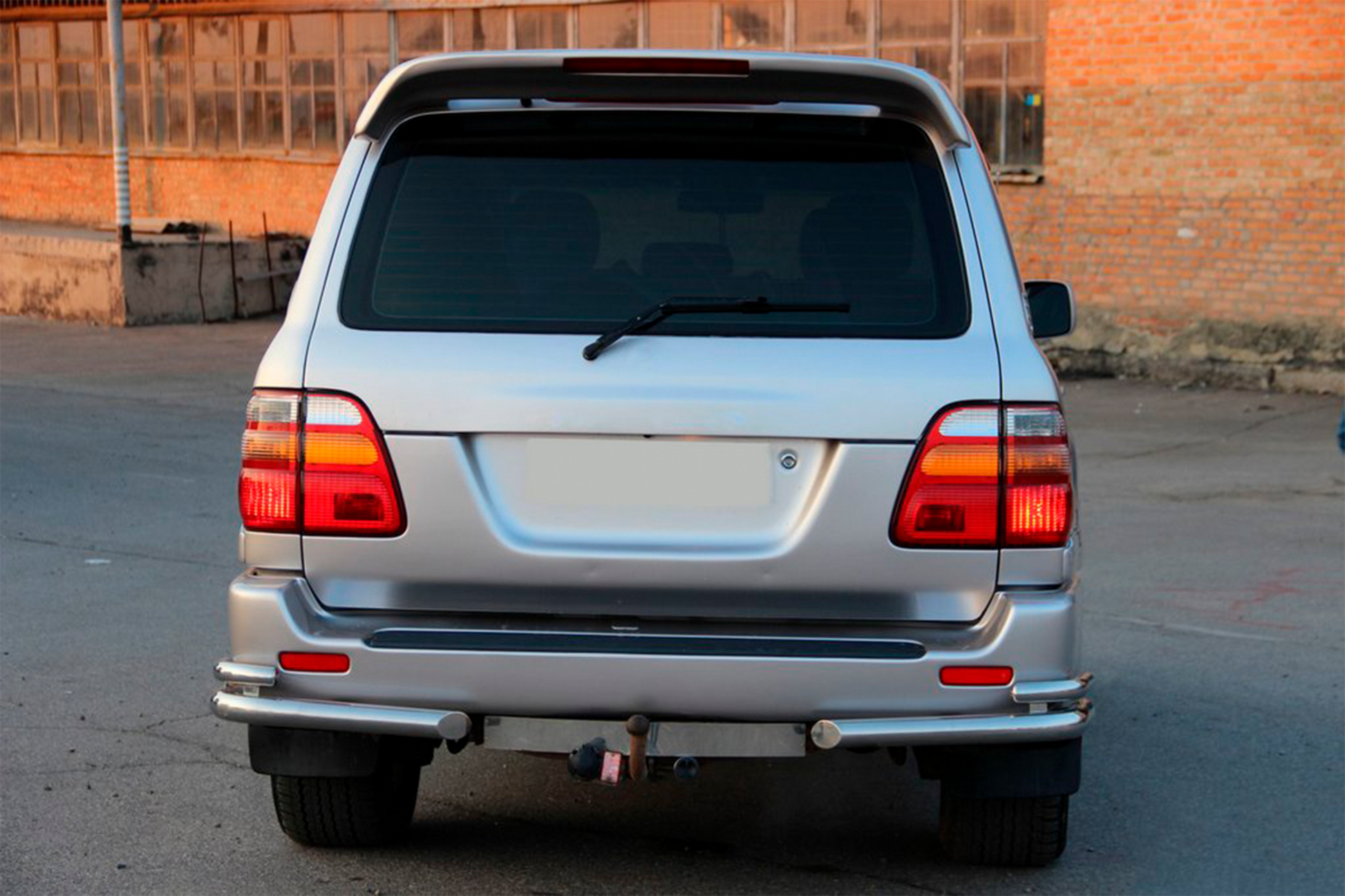 Rear Corner Bars AK003-Double (2 pcs, stainless steel) for Toyota Land Cruiser 100 1998-2007 - image 3