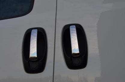 Chrome Door Handle Covers (4 pcs, Stainless Steel) for Peugeot Bipper 2008-2017 - image 3
