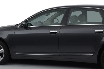 Chrome Door Handle Covers (4 pcs, Stainless Steel) for Audi A6 C6 2004-2011 - image 1