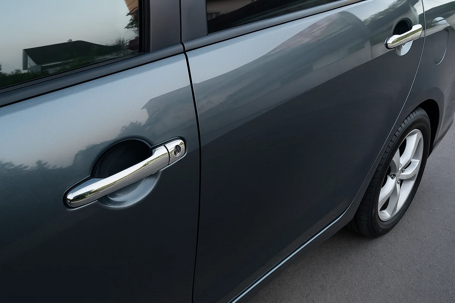 Chrome Door Handle Covers (4 pcs, Stainless Steel) for Mitsubishi Outlander 2001-2006 - image 1