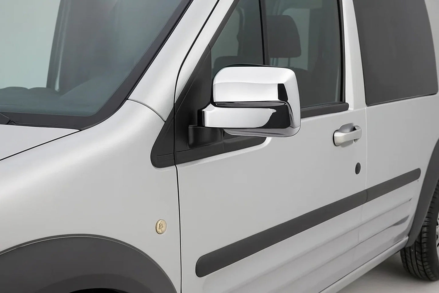 Mirror Covers Version No.2 (2 pcs, plastic) for Ford Connect 2010-2013 - image 1