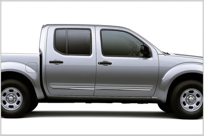 Stainless Steel Door Moldings (4 pcs) for Nissan Navara 2006-2015 - image 1