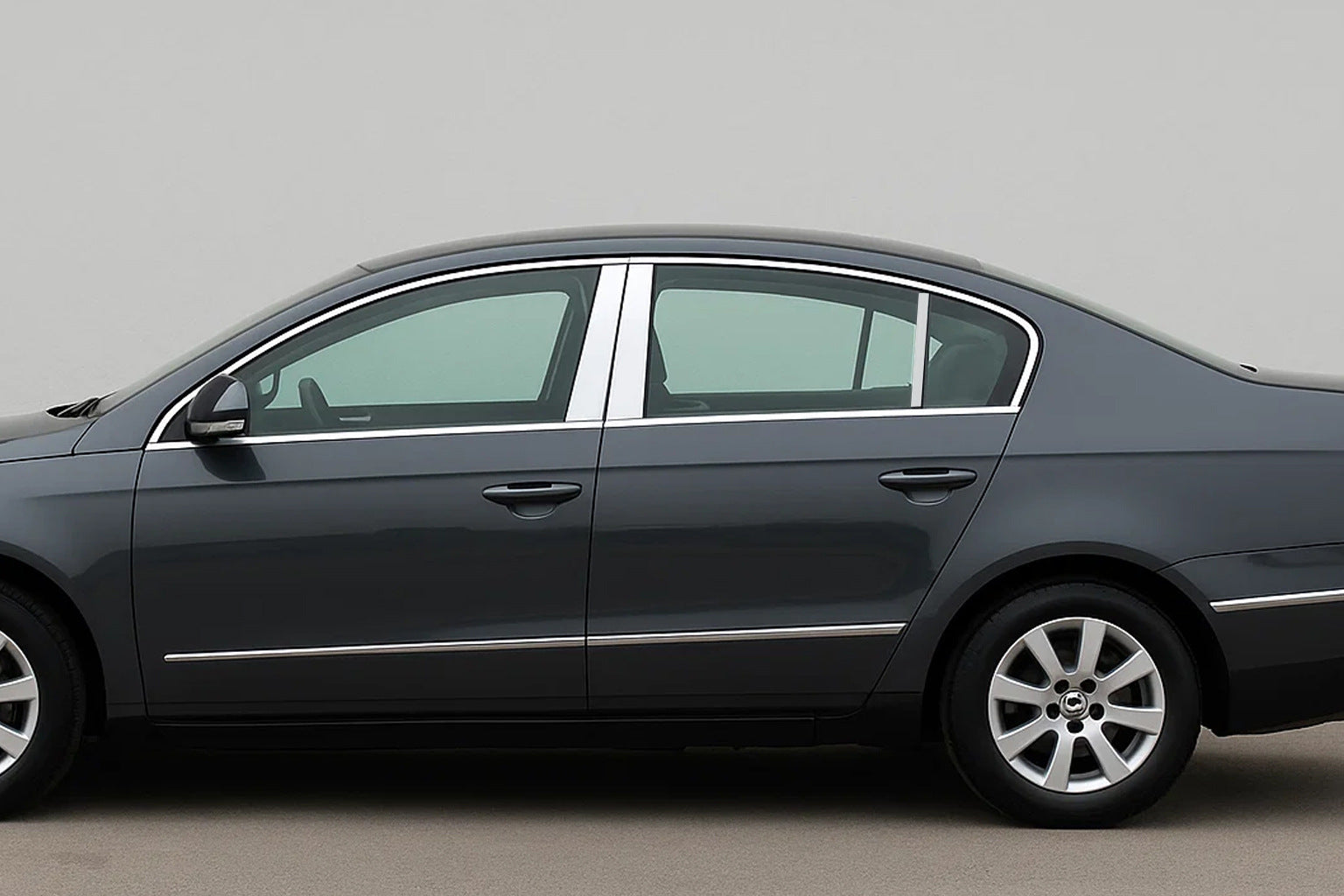 Stainless Steel Door Pillar Trim (SD) for Volkswagen Passat B6 2006-2012 - image 1