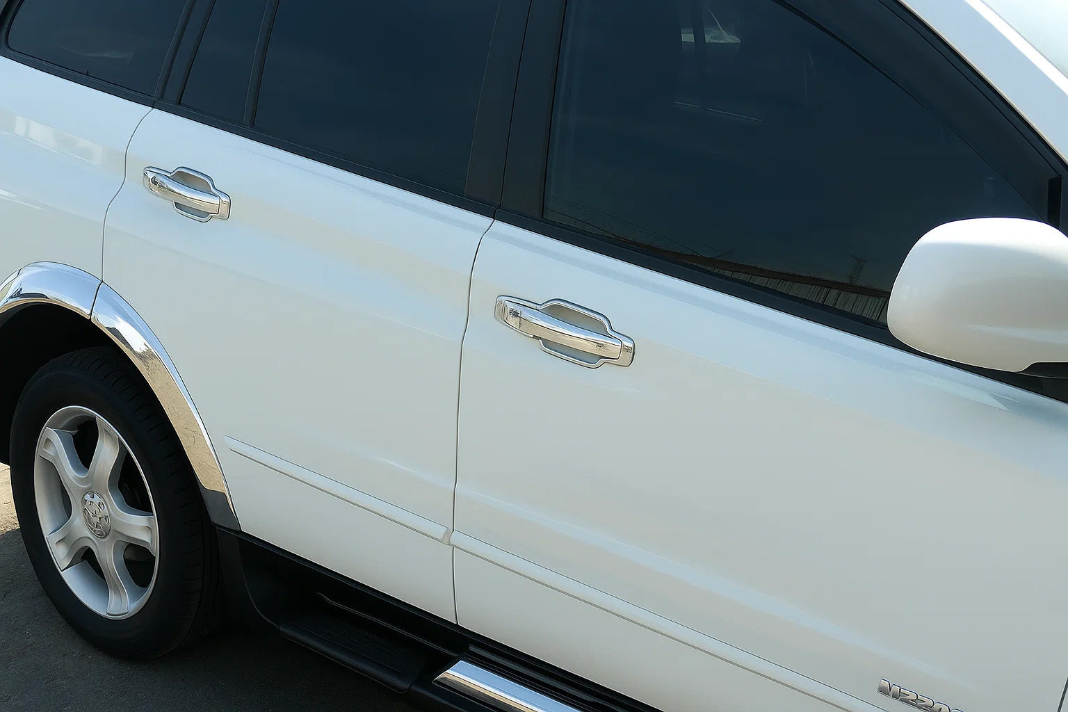 Chrome Door Handle Covers (4 pcs, plastic) for SsangYong Action 2005-2018 - image 3