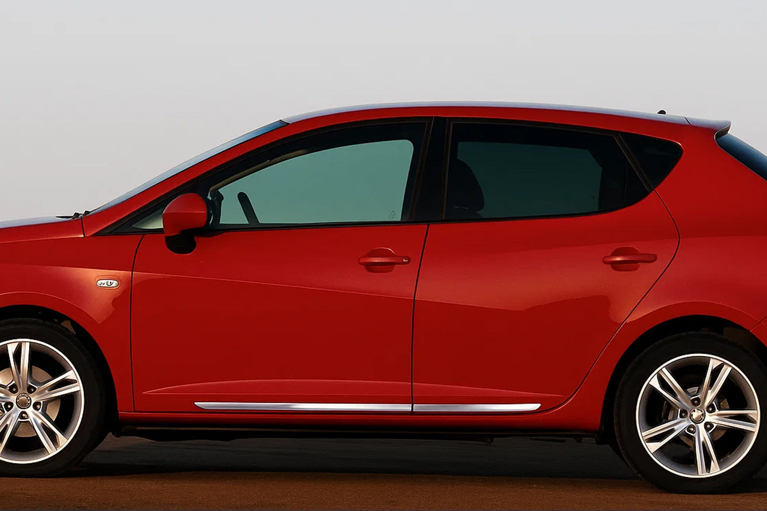 Door Mouldings OmsaLine (4 pcs, Stainless Steel) for Seat Ibiza 2010-2017 - image 1