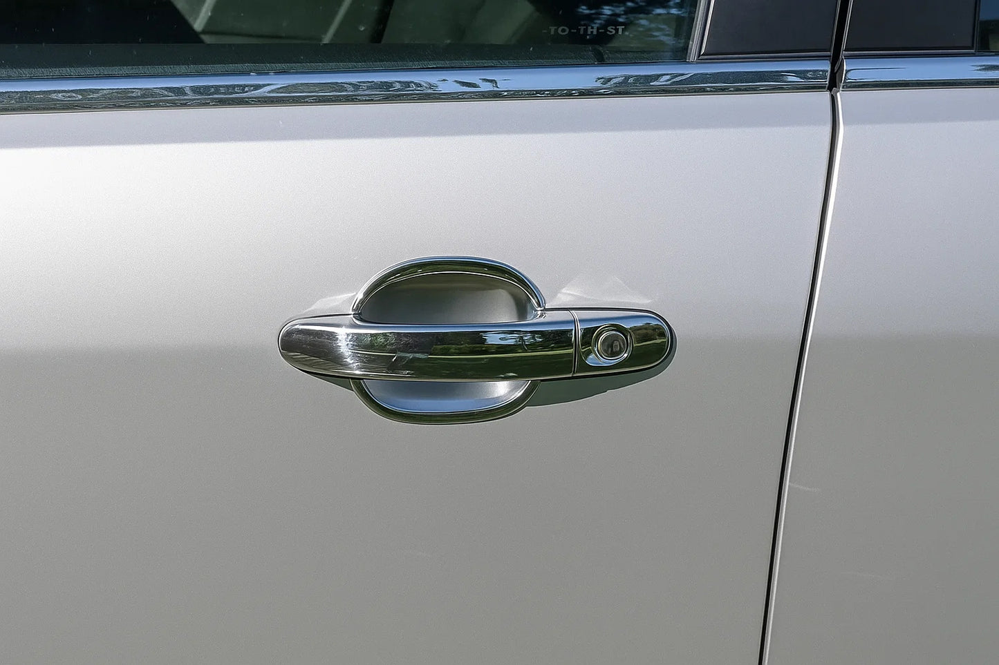 Chrome Handle Cup Covers (4 pcs, plastic) for Ford Focus II 2005-2008 - image 1