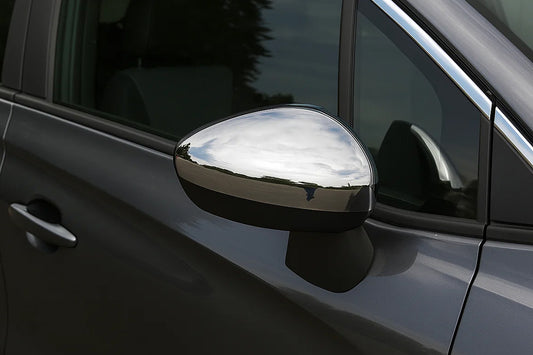 Mirror Covers (2 pcs, Stainless Steel) for Citroen C-5 2008-2017 - image 1