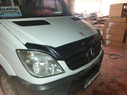 Hood Deflector Carbon Look 2006-2013 (EuroCap) for Mercedes Sprinter W906 2006-2018 - image 4