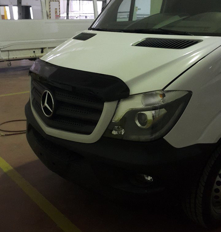 Hood Deflector 2013+ (V2, EuroCap) for Mercedes Sprinter W906 2006-2018 - image 9