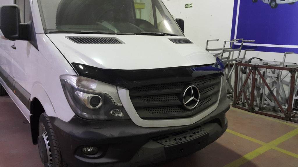 The hood deflector 2013+ (V1, EuroCap) for Mercedes Sprinter W906 2006-2018 - Reelken Auto