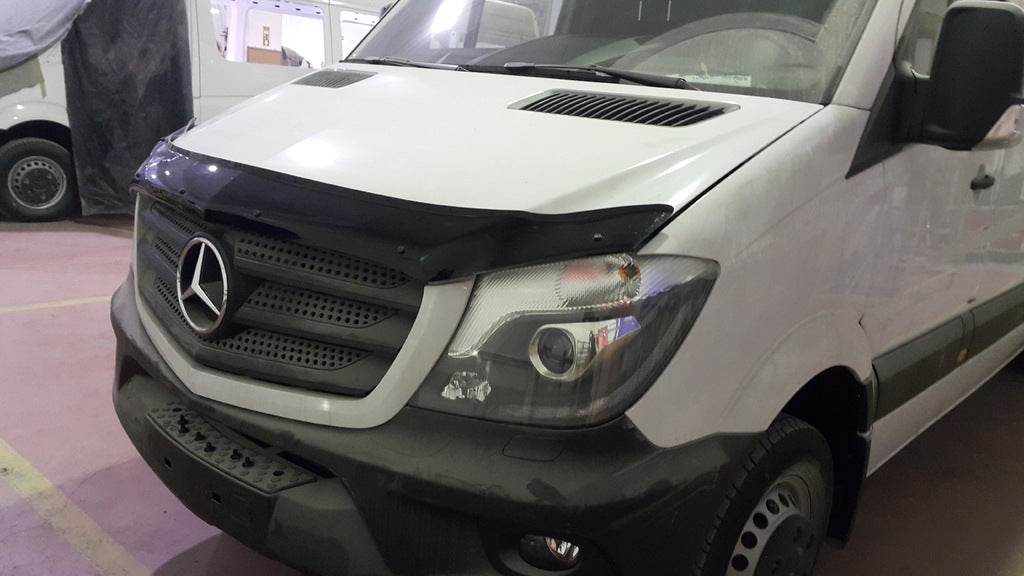The hood deflector 2013+ (V1, EuroCap) for Mercedes Sprinter W906 2006-2018 - Reelken Auto