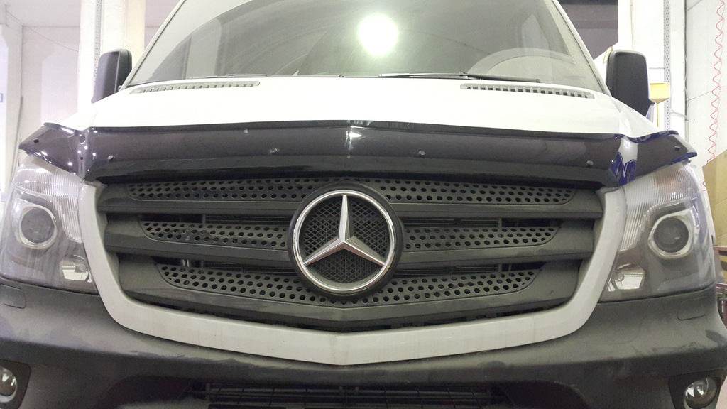 The hood deflector 2013+ (V1, EuroCap) for Mercedes Sprinter W906 2006-2018 - Reelken Auto