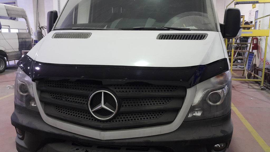 The hood deflector 2013+ (V1, EuroCap) for Mercedes Sprinter W906 2006-2018 - Reelken Auto
