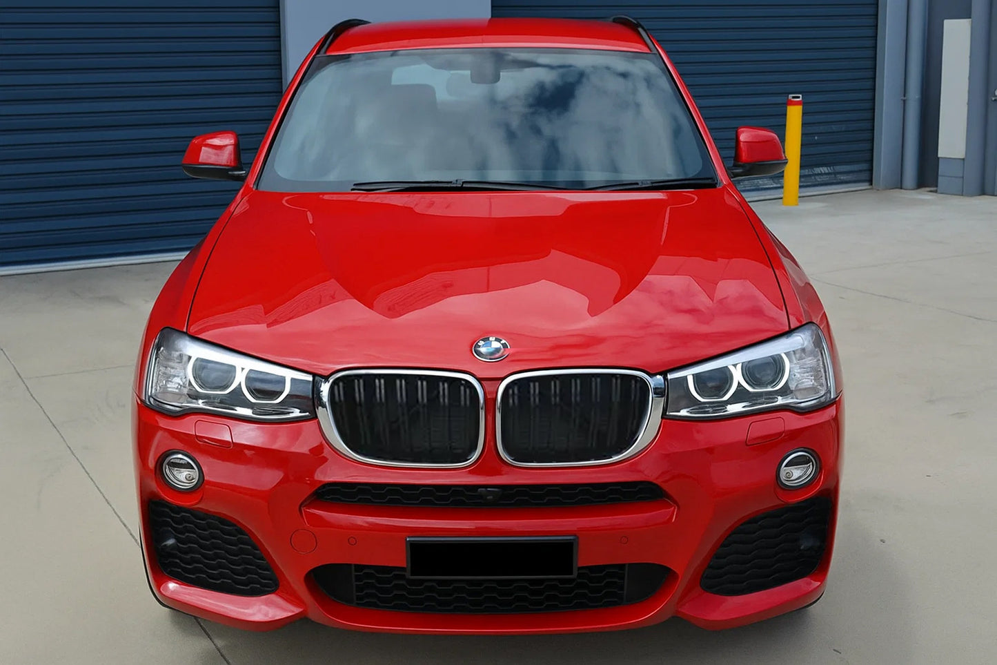 Kidney Grilles M-Look (2014-2018, Gloss Black with Chrome Trim) for BMW X3 F25 2011-2018 - image 1